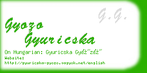 gyozo gyuricska business card